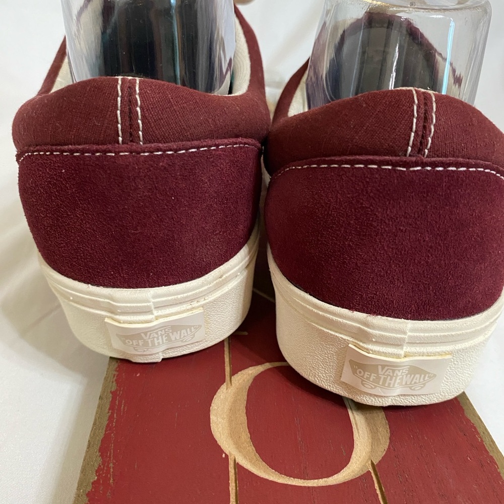 Vans Comfycush Era Shoes Suede sneakers, Wine Red, Men’s Size 8.5, Women’s 10 - Picture 8 of 12